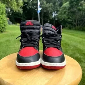 Nike Air Jordan 1 Retro High OG GS Banned 2016 Men\'s Shoes - Size 6 - Ships Now Size 6Y - Air Jordan 1 Retro OG High GS Banned Bred 2016 | eBay main image 4